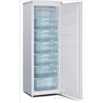 Congelador vertical Congelador de porta única geladeira descongelamento